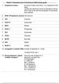 TEAS 7 Chemistry test 2 Final Exam 2024 study guide