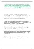 NFPA 99 MED GAS EXAM ALL QUESTIONS AND WELL ELABORATED ANSWERS TOP RATED VERSION FOR 2024- 2025 ALREADY A GRADED WITH EXPERT FEEDBACK | NEW AND REVISED