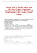 NSG 122 Fundamental Concepts HESI Final Exam 2024