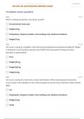 NR-328:| NR 328 PEDIATRIC NURSING UNIT 4 NR328 - NURSING CARE PEDIATRIC ELIMINATION URINARY ALTERATIONS QUESTIONS WITH VERIFIED ANSWERS