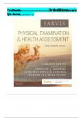 Physical Examination and Health Assessment, 3rd Edition TEST BANK by Carolyn Jarvis, Verified Chapters 1 - 31, Complete Newest Version