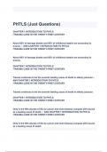 PHTLS (Just Questions) with correct Answers 2024/2025( A+ GRADED 100% VERIFIED).