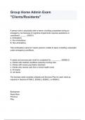 Group Home Admin Exam "Clients/Residents" A person who is physically able to leave a building unassisted during an emergency, but because of cognitive impairments requires assistance is considered ______. (80001) a. Ambulatory b. Non-Ambulatory B. N