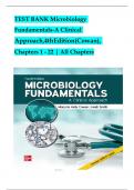 TEST BANK For Microbiology Fundamentals A Clinical Approach, 4th Edition by Marjorie Kelly Cowan | Verified Chapters 1 - 22 Updated, Complete Newest Version