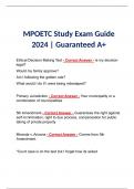 MPOETC Study Exam Guide 2024 | Guaranteed A+