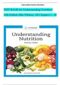 Understanding Nutrition, 16th Edition TEST BANK by Ellie Whitney, Verified Chapters 1 - 20, Complete Newest Version