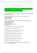 Chamberlain University BIOS 251 Exam 3 Questions and Answers 2024