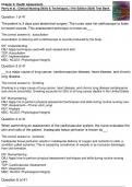 Chapter 6: Health Assessment Clinical Nursing Skills & Techniques, (11th Edition 2024) Perry, Potter, Ostendorf & Laplante Test Bank