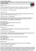 Chapter 9: Medical Asepsis Clinical Nursing Skills & Techniques, (11th Edition 2024) Perry, Potter, Ostendorf & Laplante Test Bank