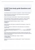 CLEET final study guide Questions and Answers 100% correct