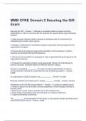 MMB CFRE Domain 2 Securing the Gift Exam Questions and Answers