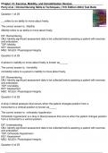 Chapter 12: Exercise, Mobility, and Immobilization Devices Clinical Nursing Skills & Techniques, (11th Edition 2024) Perry, Potter, Ostendorf & Laplante Test Bank