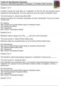 Chapter 20: Safe Medication Preparation Clinical Nursing Skills & Techniques, (11th Edition 2024) Perry, Potter, Ostendorf & Laplante Test Bank