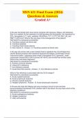 MSN 621 Final Exam (2024) Questions & Answers Graded A+