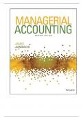 Test Bank For Managerial Accounting, 7th Edition By James Jiambalvo