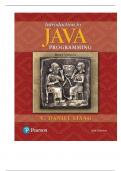 Test Bank For Introduction to Java Programming, Brief Version, 11th Edition By Daniel Liang