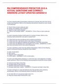 RN COMPREHENSIVE PREDICTOR 2019 A  ACTUAL QUESTIONS AND CORRECT  ANSWERS LATEST UPDATES GRADED A A nurse is teaching about preventative measures to a female client who has chronic  urinary tract infections. Which of the following interventions should the 