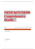 6675/NR509 Comprehensive Health    