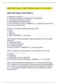 ISDS 505 FINAL CHAPTERS 8,9,10,11,12,13 and 14 Questions with Answers Latest 2024 (ISDS 505 FinIal 8, ISDS 505 Final Ch 9, SDS 505 Final Ch 10al Ch 10, ISDS 505 Final Ch 11, ISDS 505 Final Ch 12, ISDS 505 Final Ch 13, ISDS 505 Final Ch 14)