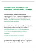 musculoskeletal pharm 4.0^^^TEST BANK; HESI PHARMACOLOGY EXIT EXAM