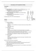 Samenvatting immunologie les 3b: Transplantatie en afstoting, 2e bachelor biomedische wetenschappen