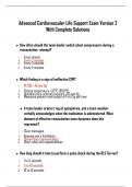 Advanced Cardiovascular Life Support Exam Version 2 With Complete Solutions   	How often should the team leader switch chest compressors during a resuscitation attempt? I.	Every minute II.	Every 2 minutes III.	Every 3 minutes IV.	Every 4 minutes  	Which