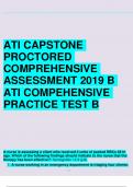 RN ATI capstone proctored comprehensive assessment 2019 B