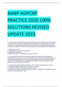 AANP AGPCNP  PRACTICE 2020 100%  SOLUTIONS REVISED  UPDATE 2023 1. An older adult presents with severe abdominal pain. The husband reports that ear