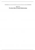Revision notes on the Dark Side of the Family for AL Sociology - AQA, CIE, OCR