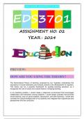 EDS3701 S1 ASSIGNMENT 2 2024 (FULL ANSWERS)