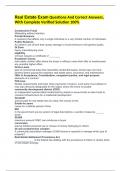 Real Estate Exam Questions And Correct Answers, With Complete Verified Solution 100%  Constructive Fraud Misleading without intention Private Nuisance A nuisance that affects only a single individual or a very limited number of individuals. Public Nuisanc