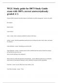 WGU Study guide for D073 Study Guide exam with 100% correct answers(already graded A+)