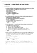 ATI MEDSURG TESTBANK COMMON ENDOCRINE METABOLIC  