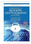 Solution Manual For Introduction to Modern Cryptography, 2nd Edition By Katz, Lindell