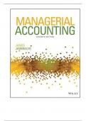 Solution Manual For Managerial Accounting, 7th Edition By James Jiambalvo