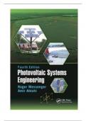 Solution Manual For Photovoltaic Systems Engineering, 4th Edition By Messenger, Abtahi