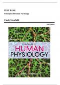 TEST BANK For Principles of Human Physiology, 6th Edition by Stanfield, Verified Chapters 1 - 24, Complete Newest Version