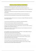 Critical Care Exam 1 Questions Already Rated A