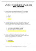 ATI RN COMPREHENSIVE RETAKE 2019  WITH NGN EXAM  1. A nurse is assessing a client who has received an antibiotic. The nurse should identify which of the following findings as an indication of a possible allergic reaction to the medication? A. Bradycardia 