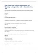 A&P 1 Final Exam, Straighterline -Anatomy and Physiology 1, Straighterline- A&P- 1- Cumulative Final 2024 What is the smallest level of organization in the body that contains the body's genetic information? Select one: a. chemical b. cellular  c. tissu