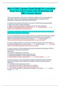 2024 ATI RN Capstone Mental Health Pre-Assessment  Exam New Latest Version with All Questions and  100% Correct Answers