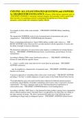 CMY3702- ALL EXAM UPDATED QUESTIONS and ANSWERS A+ GRADED FOR EXCELLENCE Albanese (2008) defines organised crime as: - THE RIGHT ANSWER-A continuing criminal enterprise that rationally works to profit from illicit activities; its continuing existence is m