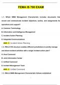 FEMA IS 700 Questions and Answers (2024 / 2025) (Verified Answers)