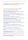 WATER SAFETY INSTRUCTOR ACTUAL FINAL EXAM QUESTIONS  AND ANSWERS WITH 100% GUARANTEED PASS Elementary Backstroke: Catch, Mid-pull, Finish, Recovery - ANSWER-!!!! Sidestroke: Catch, Mid-pull, Finish, Recovery - ANSWER-!!! Which is the most effective part o