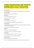 TX PACT: Essential Academic Skills 700 (Subtest II: Writing - 702)/ TX PACT: Essential Academic Skills 700 (Subtest II: Writing - 702) Study Guide