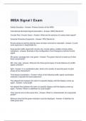 IMSA Signal I Exam with correct Answers 2024- Graded A