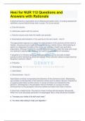 Hesi for NUR 112 Questions and Answers with Rationales Updated 2024 |A client arrives for a vaccination at an influenza prevention clinic. A nursing assessment identifies a current febrile illness with a cough. The nurse should:  a. Give the vaccine  b. A