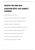 Oedipus the King Quiz Questions with 100% correct answers