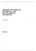 APPLIED UNIVARIATE, BIVARIATE, AND MULTIVARIATE STATISTICS