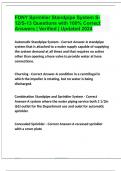 FDNY Sprinkler Standpipe System S-12/S-13 Questions with 100% Correct Answers | Verified | Updated 2024